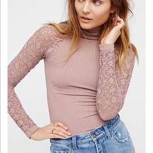Dark purple free people top